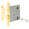 Prime-Line Vintage Style Mortise Lock Assembly, 5-1/2 in. Face Plate, Brass E 2294